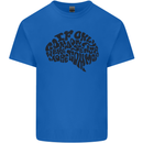 Common Sense Funny Sarcasm Brain Slogan Mens Cotton T-Shirt Tee Top Royal Blue