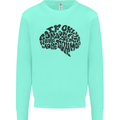 Common Sense Funny Sarcasm Brain Slogan Mens Sweatshirt Jumper Peppermint