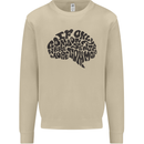 Common Sense Funny Sarcasm Brain Slogan Mens Sweatshirt Jumper Sand