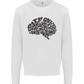 Common Sense Funny Sarcasm Brain Slogan Mens Sweatshirt Jumper White