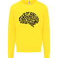 Common Sense Funny Sarcasm Brain Slogan Mens Sweatshirt Jumper Yellow