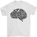 Common Sense Funny Sarcasm Brain Slogan Mens T-Shirt Cotton Gildan White