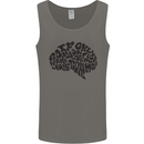 Common Sense Funny Sarcasm Brain Slogan Mens Vest Tank Top Charcoal