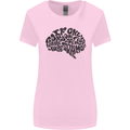 Common Sense Funny Sarcasm Brain Slogan Womens Wider Cut T-Shirt Light Pink