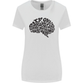 Common Sense Funny Sarcasm Brain Slogan Womens Wider Cut T-Shirt White