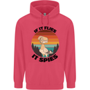 Conspiracy Theory If Flies it Spies Birds Funny Childrens Kids Hoodie Heliconia