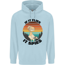 Conspiracy Theory If Flies it Spies Birds Funny Childrens Kids Hoodie Light Blue