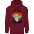 Conspiracy Theory If Flies it Spies Birds Funny Childrens Kids Hoodie Maroon