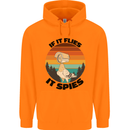 Conspiracy Theory If Flies it Spies Birds Funny Childrens Kids Hoodie Orange
