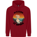 Conspiracy Theory If Flies it Spies Birds Funny Childrens Kids Hoodie Red