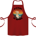 Conspiracy Theory If Flies it Spies Birds Funny Cotton Apron 100% Organic Maroon