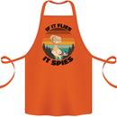 Conspiracy Theory If Flies it Spies Birds Funny Cotton Apron 100% Organic Orange