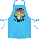 Conspiracy Theory If Flies it Spies Birds Funny Cotton Apron 100% Organic Turquoise