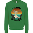Conspiracy Theory If Flies it Spies Birds Funny Kids Sweatshirt Jumper Irish Green