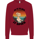 Conspiracy Theory If Flies it Spies Birds Funny Kids Sweatshirt Jumper Red