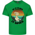 Conspiracy Theory If Flies it Spies Birds Funny Mens Cotton T-Shirt Tee Top Irish Green