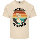 Conspiracy Theory If Flies it Spies Birds Funny Mens Cotton T-Shirt Tee Top Natural