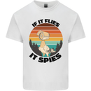 Conspiracy Theory If Flies it Spies Birds Funny Mens Cotton T-Shirt Tee Top White