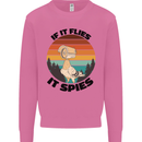 Conspiracy Theory If Flies it Spies Birds Funny Mens Sweatshirt Jumper Azalea