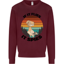 Conspiracy Theory If Flies it Spies Birds Funny Mens Sweatshirt Jumper Maroon