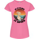 Conspiracy Theory If Flies it Spies Birds Funny Womens Petite Cut T-Shirt Azalea
