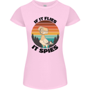 Conspiracy Theory If Flies it Spies Birds Funny Womens Petite Cut T-Shirt Light Pink