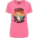 Conspiracy Theory If Flies it Spies Birds Funny Womens Wider Cut T-Shirt Azalea