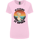 Conspiracy Theory If Flies it Spies Birds Funny Womens Wider Cut T-Shirt Light Pink