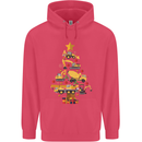 Construction Christmas Tree Digger Lorry Crane Childrens Kids Hoodie Heliconia