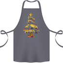 Construction Christmas Tree Digger Lorry Crane Cotton Apron 100% Organic Steel