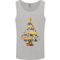 Construction Christmas Tree Digger Lorry Crane Mens Vest Tank Top Sports Grey