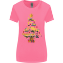 Construction Christmas Tree Digger Lorry Crane Womens Wider Cut T-Shirt Azalea