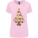 Construction Christmas Tree Digger Lorry Crane Womens Wider Cut T-Shirt Light Pink