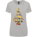 Construction Christmas Tree Digger Lorry Crane Womens Wider Cut T-Shirt Sports Grey