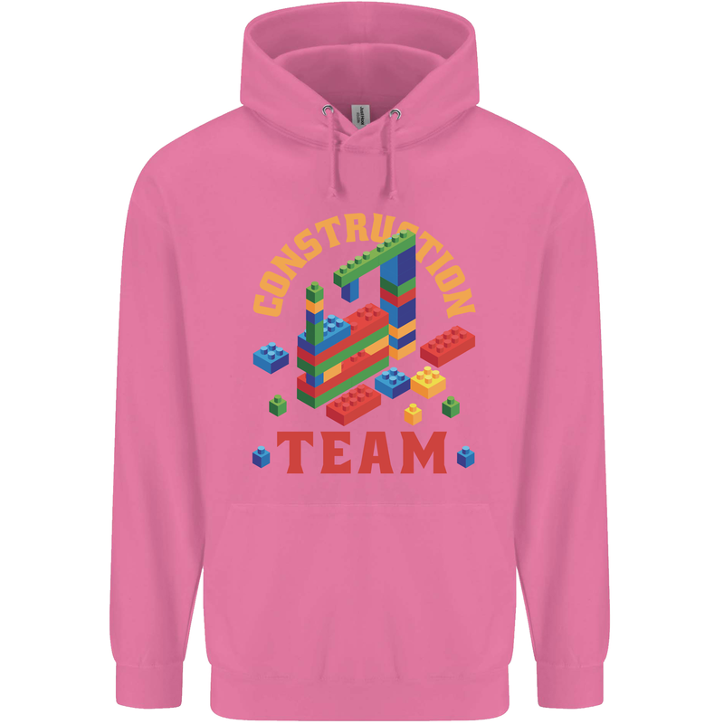 Construction Funny Building Blocks Bricks Childrens Kids Hoodie Azalea