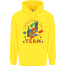Construction Funny Building Blocks Bricks Childrens Kids Hoodie Yellow