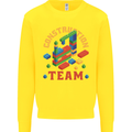 Construction Funny Building Blocks Bricks Kids Sweatshirt Jumper Yellow