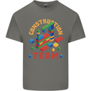 Construction Funny Building Blocks Bricks Kids T-Shirt Childrens Charcoal