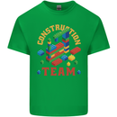 Construction Funny Building Blocks Bricks Kids T-Shirt Childrens Irish Green