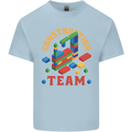 Construction Funny Building Blocks Bricks Kids T-Shirt Childrens Light Blue