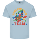 Construction Funny Building Blocks Bricks Kids T-Shirt Childrens Light Blue