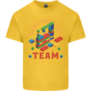 Construction Funny Building Blocks Bricks Kids T-Shirt Childrens Yellow