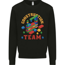 Construction Funny Building Blocks Bricks Mens Sweatshirt Jumper Black