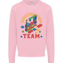 Construction Funny Building Blocks Bricks Mens Sweatshirt Jumper Light Pink