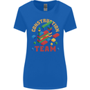 Construction Funny Building Blocks Bricks Womens Wider Cut T-Shirt Royal Blue