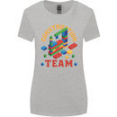 Construction Funny Building Blocks Bricks Womens Wider Cut T-Shirt Sports Grey