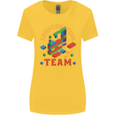 Construction Funny Building Blocks Bricks Womens Wider Cut T-Shirt Yellow