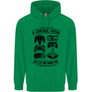 Control Freak Funny Gaming Gamer Childrens Kids Hoodie Irish Green