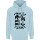 Control Freak Funny Gaming Gamer Childrens Kids Hoodie Light Blue