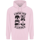 Control Freak Funny Gaming Gamer Childrens Kids Hoodie Light Pink